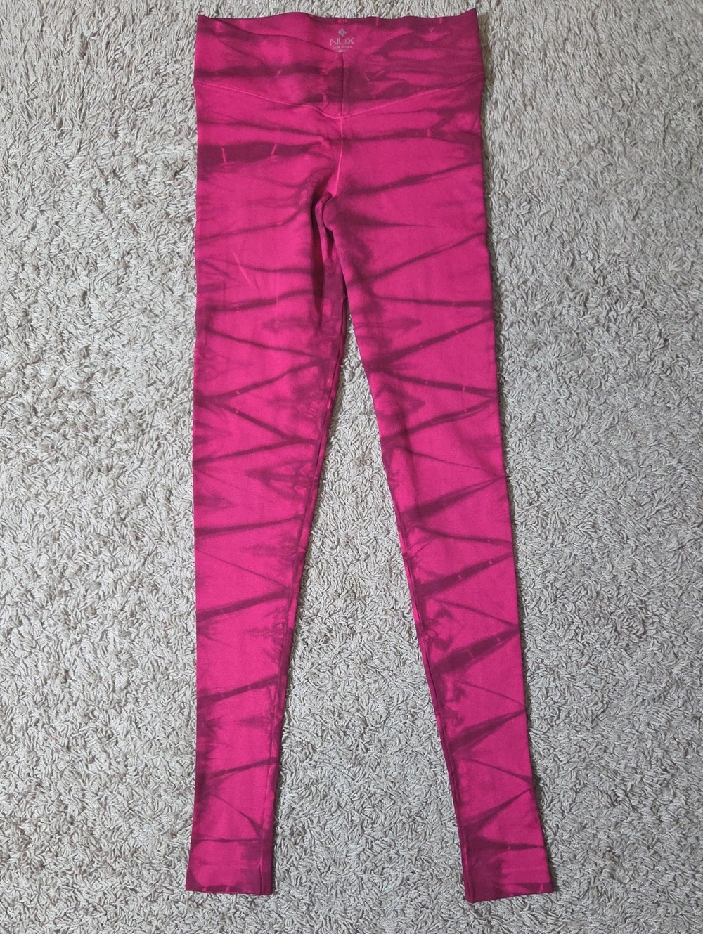 NUX Pink Tie-Dye Leggings, X-small, $98.00 Retail
